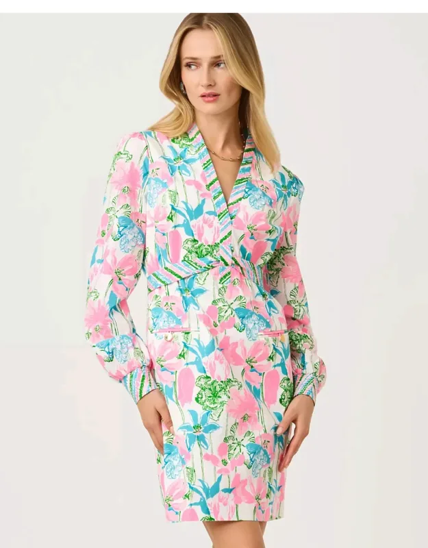Phillipa V-neck Stretch Dress