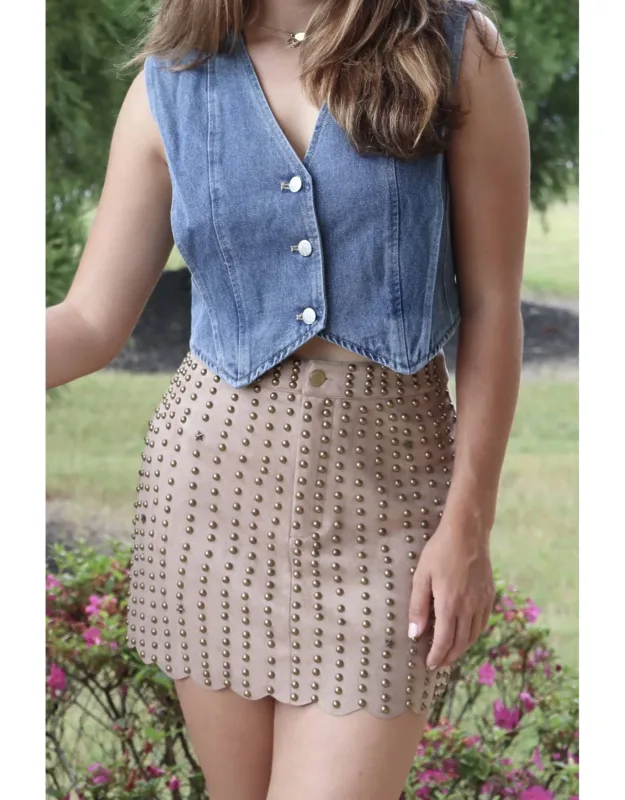 Studded Skirt
