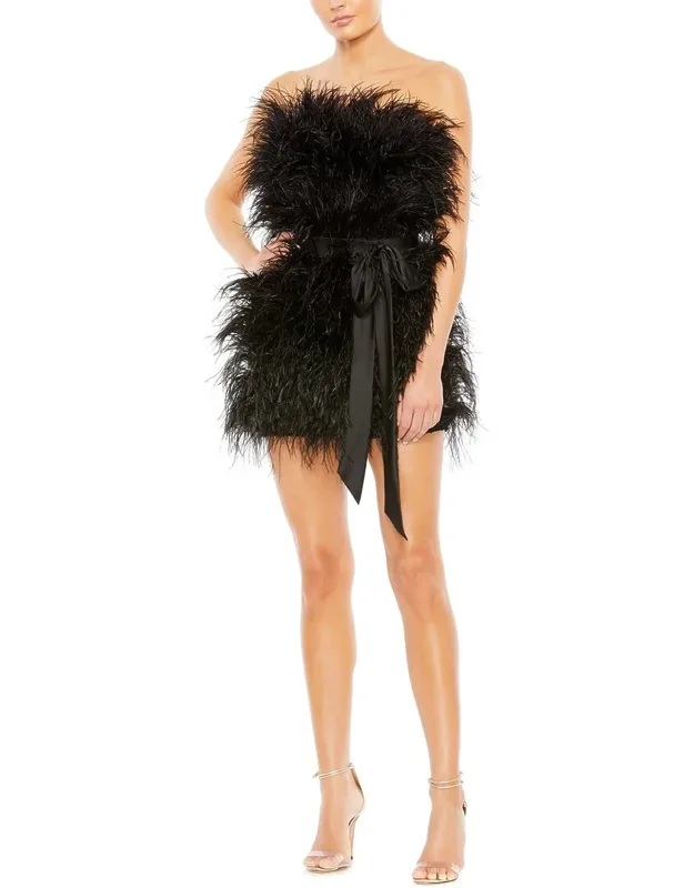 Feather Mini Dress