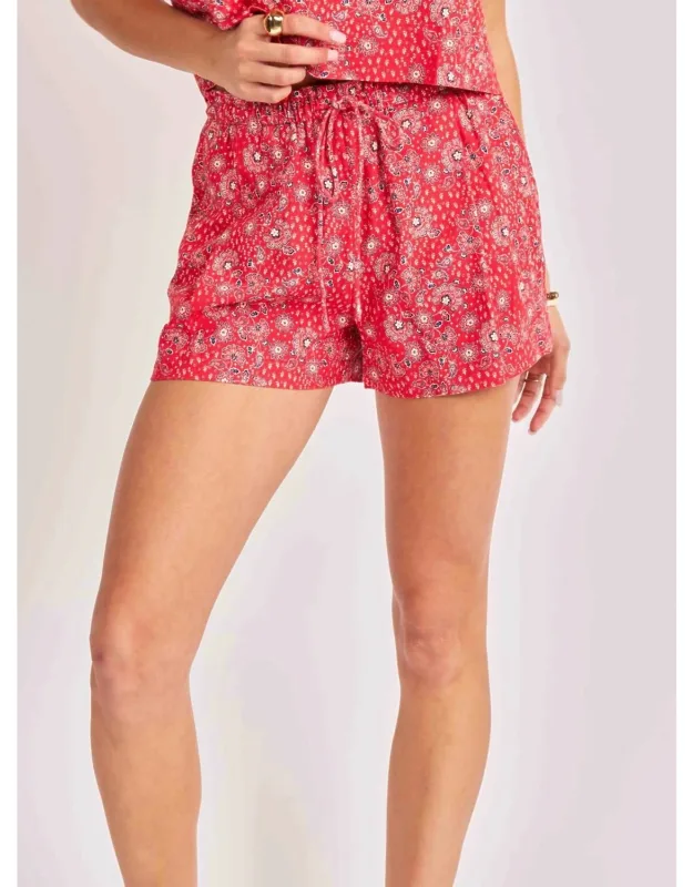 Firecracker Drawstring Shorts