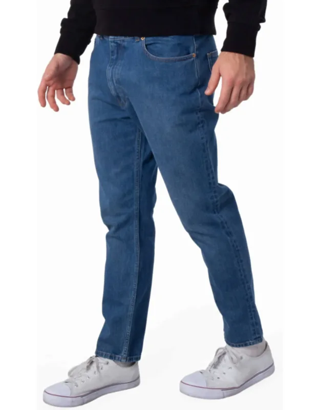 Straight-leg Denim Jeans