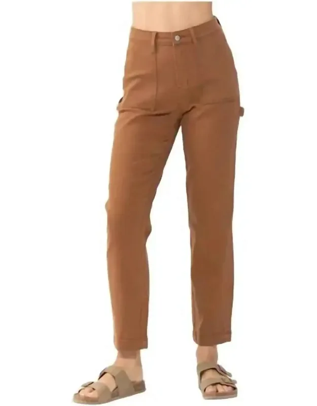 High Waist Carpenter Utility Slim Fit Jeans