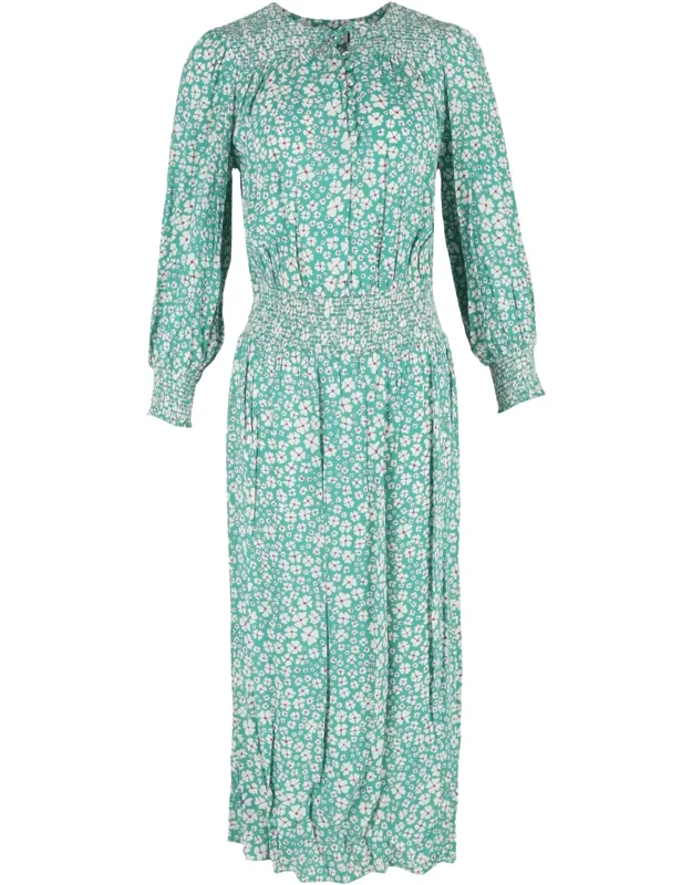 Floral-print Crepe Maxi Dress