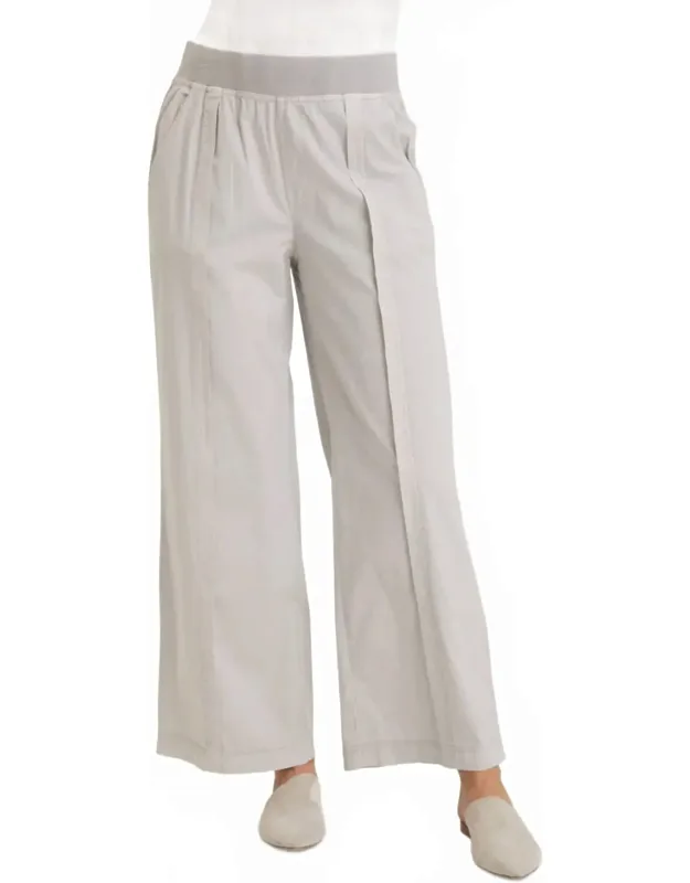 Poplin Straight Leg Pants