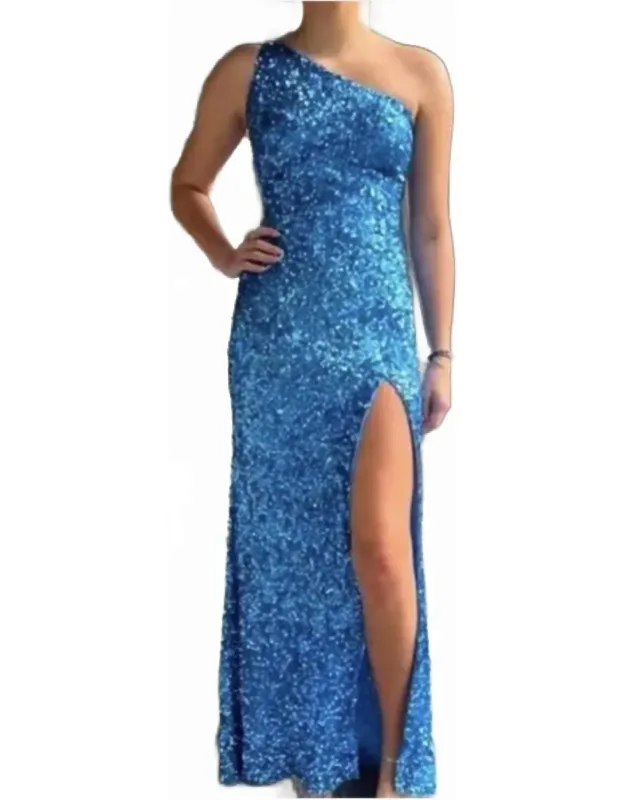 Sequin Backless Formal Dress