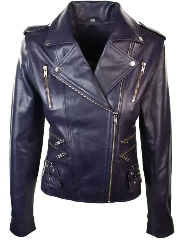 Soft Leather Racing Biker Jacket
