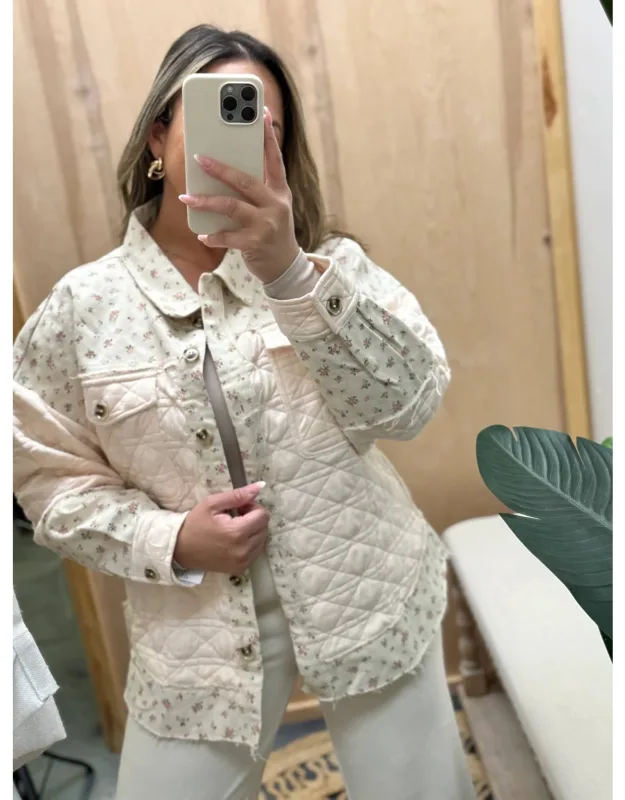 Quilted Long Sleeve Jacket