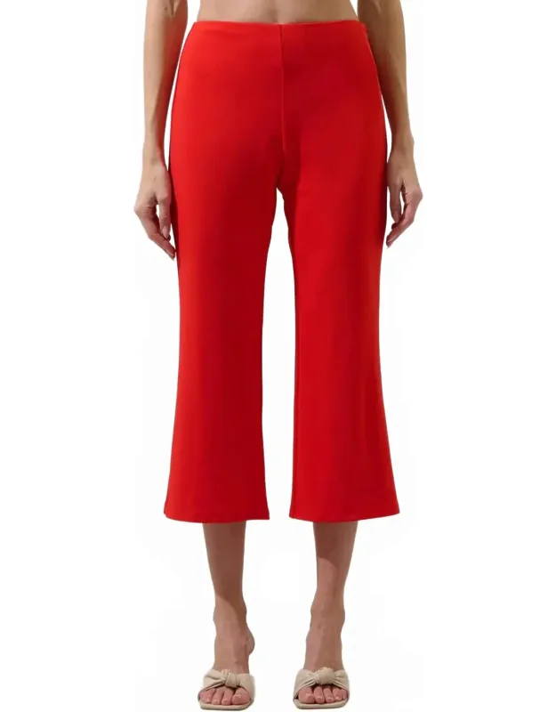 Cropped Flare Pants