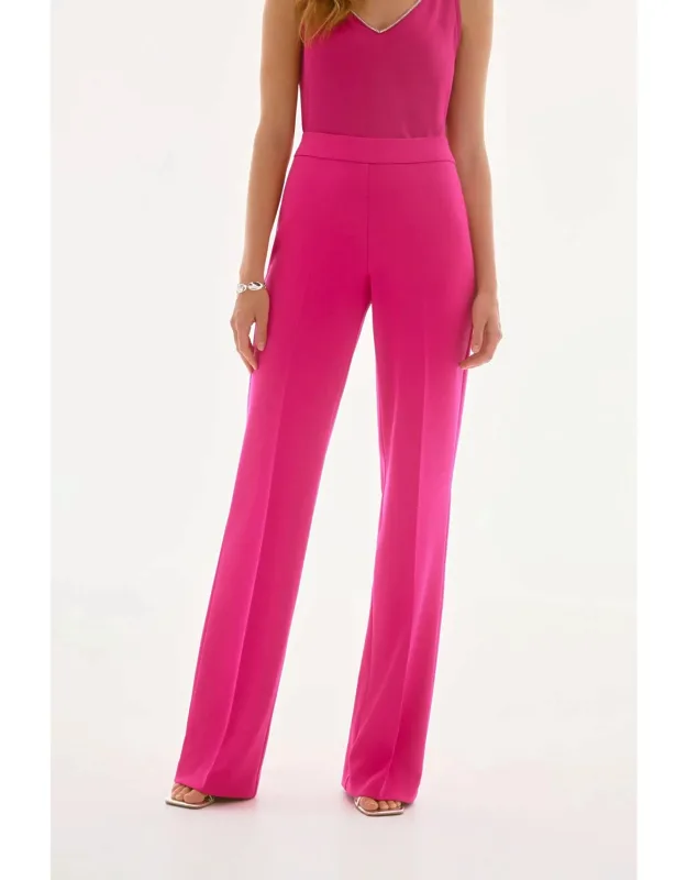Sherina Scuba Crepe Wide-leg Pull-on Pants