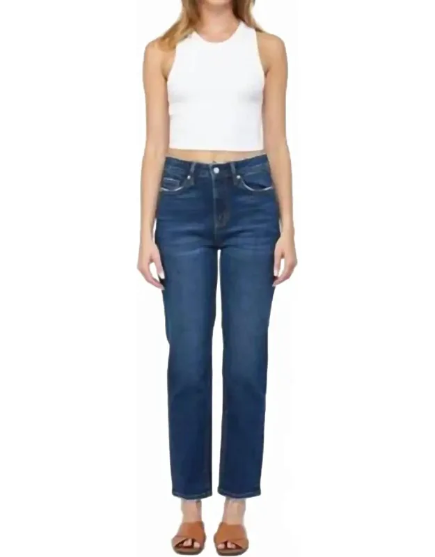 Straight Leg Wedge Jeans