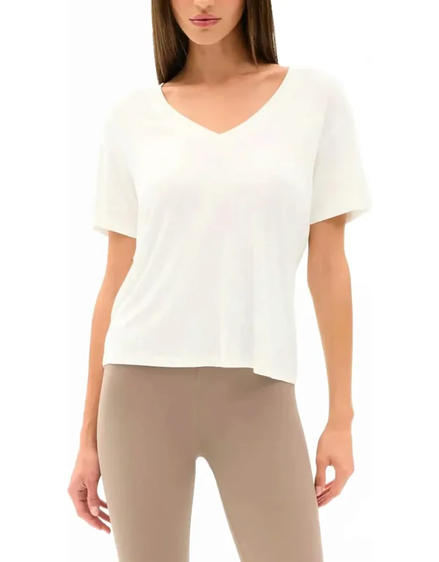 Jersey V-neck Shirt