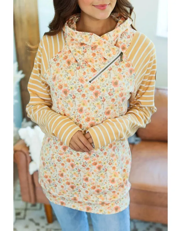 Zoey Zip Cowlneck Sweatshirt