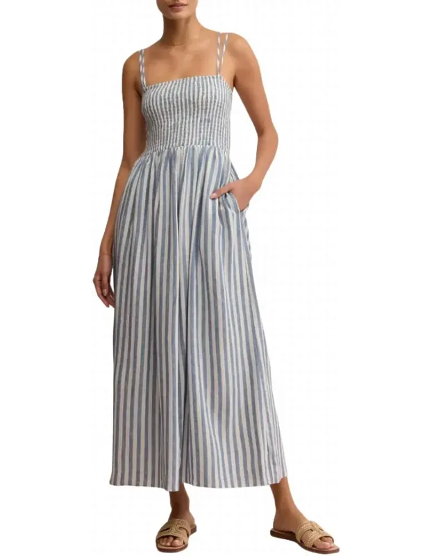 Nadine Striped Midi Dress