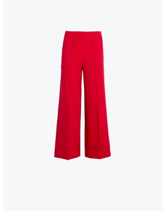 Wide Leg Pants With Seaming