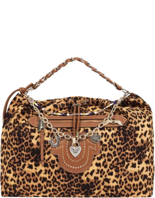 Leopard Print Soft Hobo Bag