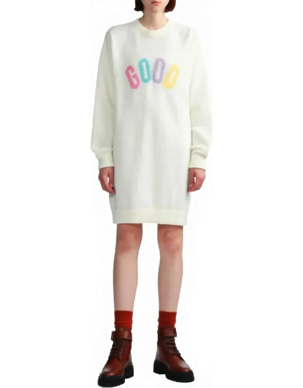 Graphic Sweater Dress