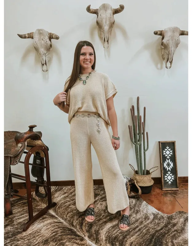 The Austin Knit Crop Pants
