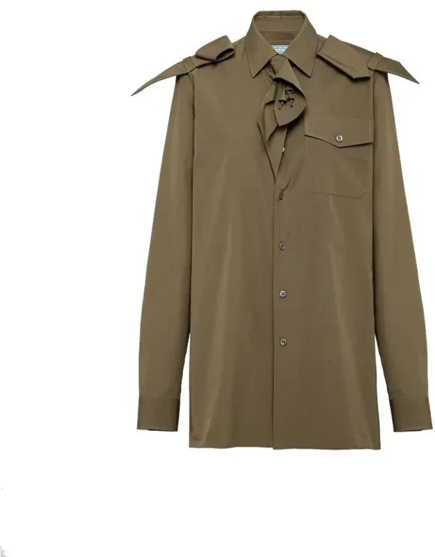 Bicolor Cotton Dress Shirt