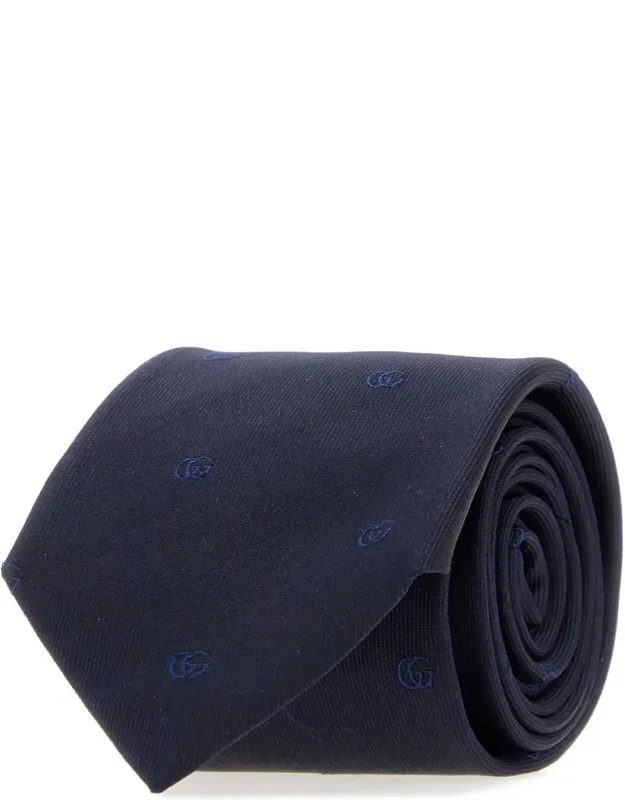 Midnight Blue Jacquard Tie
