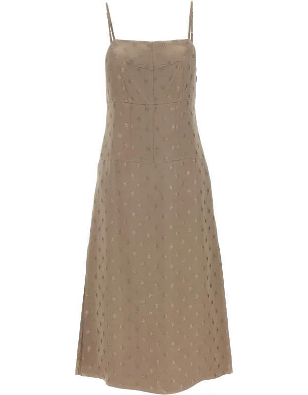 Silk Midi Dress