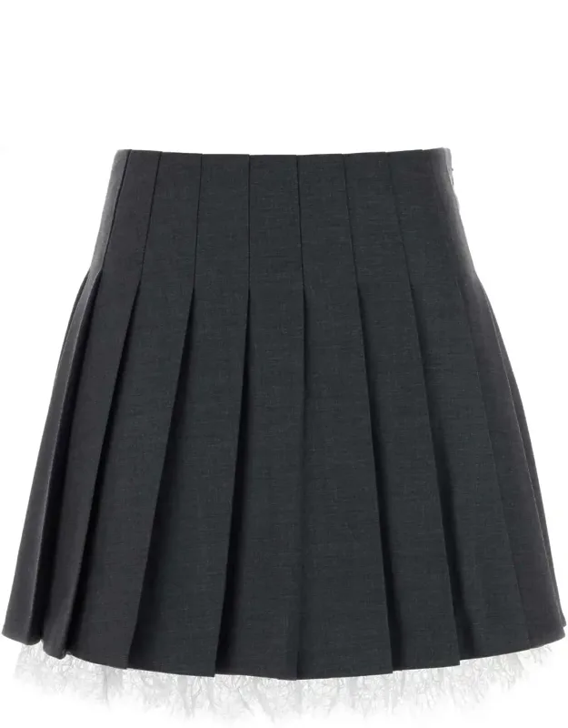 Twill Mini Skirt