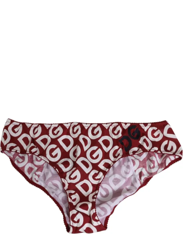 Bordeaux Logo Slip Bottom Brief Underwear