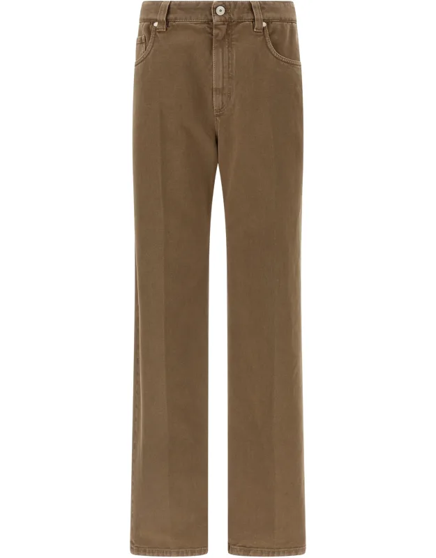 Cotton Straight-leg Jeans