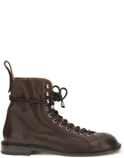 Calf Leather Lace-up Boots