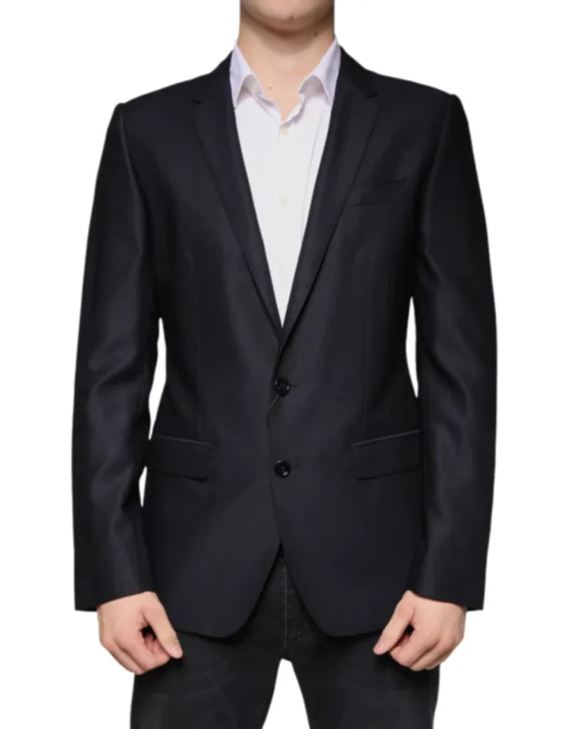 Wool Single Breasted Dress Coat Blazer