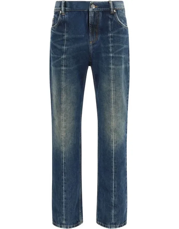 Cotton Straight-leg Jeans