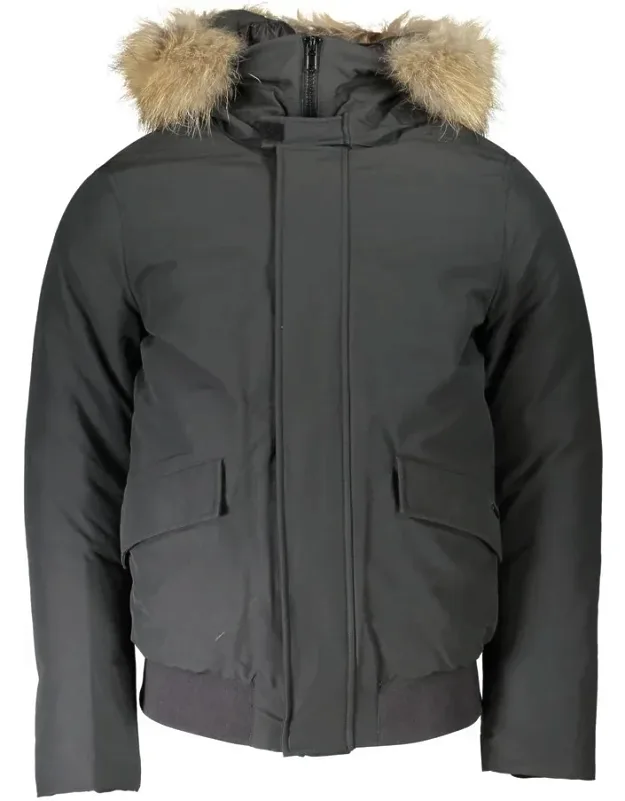 Cotton Jacket With Hood And Removable Fur