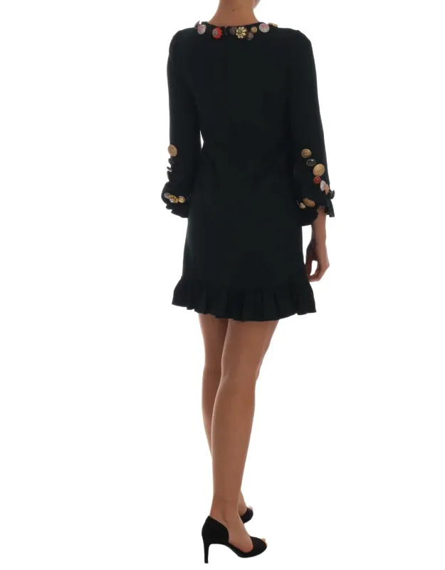 Crystal Stretch A-line Short Dress Rayon