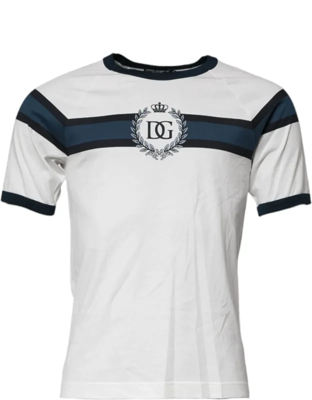 Logo Print Cotton Crew Neck T-shirt