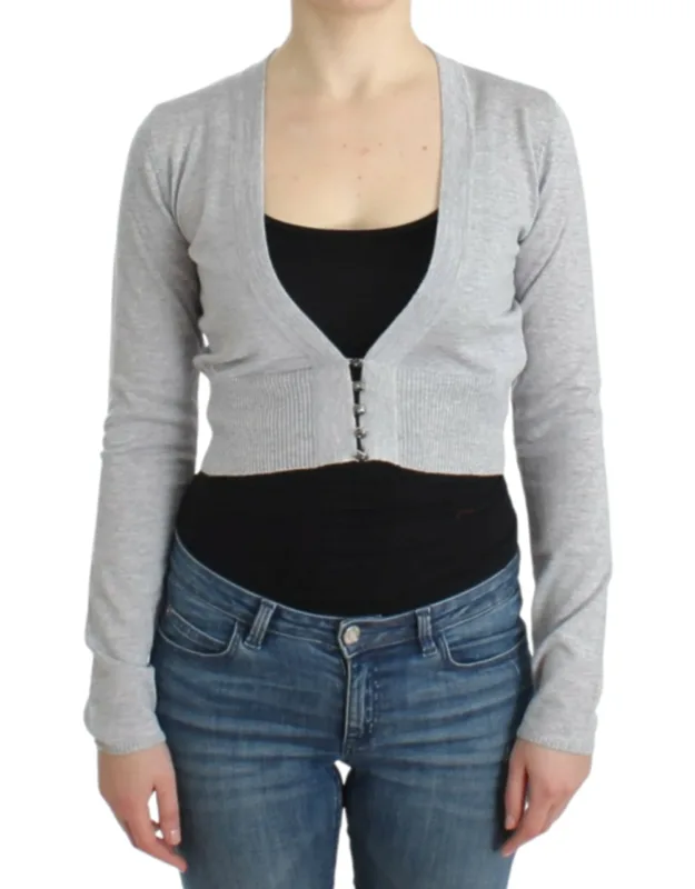 Cropped Wool Cardigan