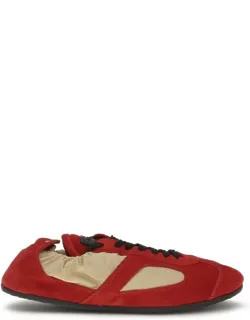 Multicolor Calf Leather Athletic Sneakers
