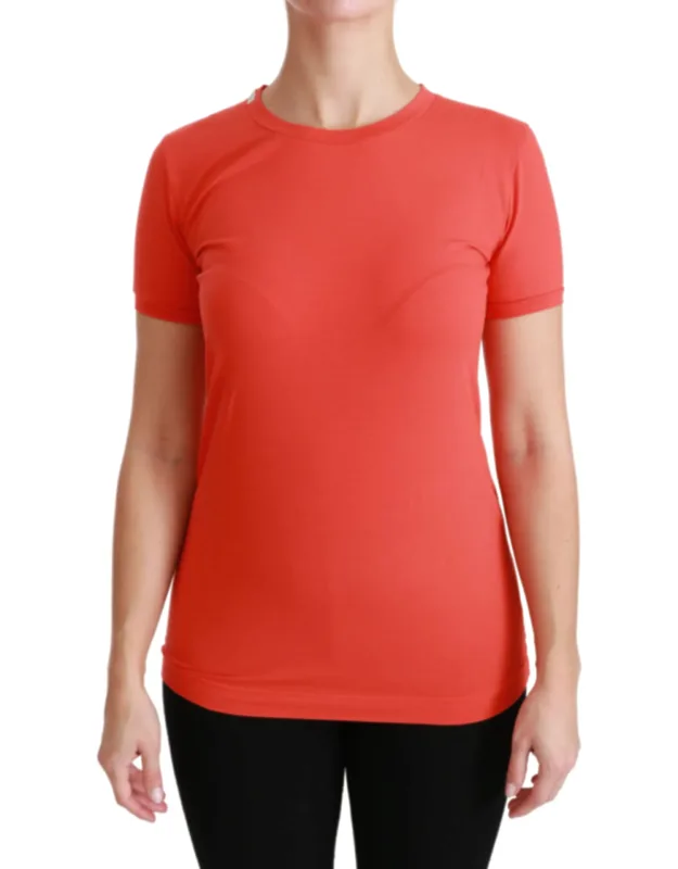Crewneck Short Sleeve T-shirt Cotton Top