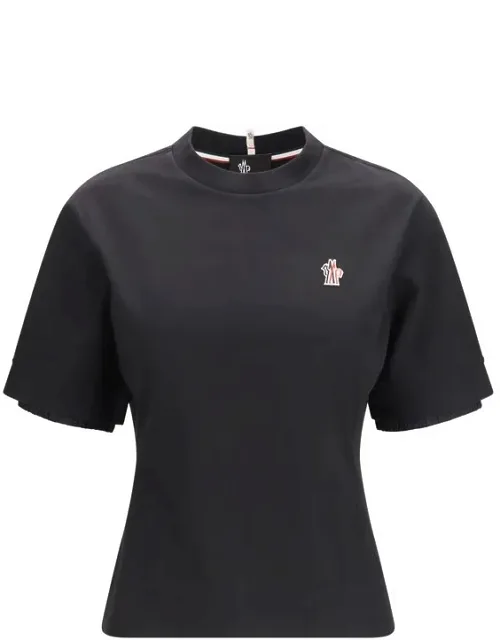 Moncler Grenoble Cotton T-shirt With Elasticated Hems And Reflective Details