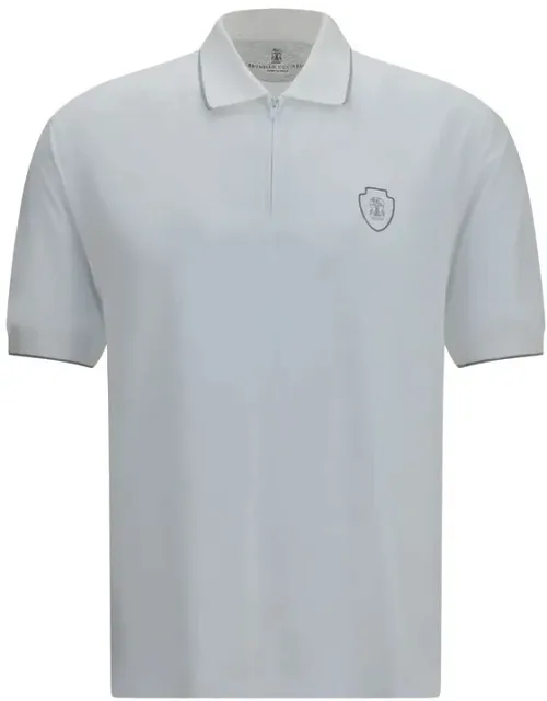 White Polyamide Polo Shirt