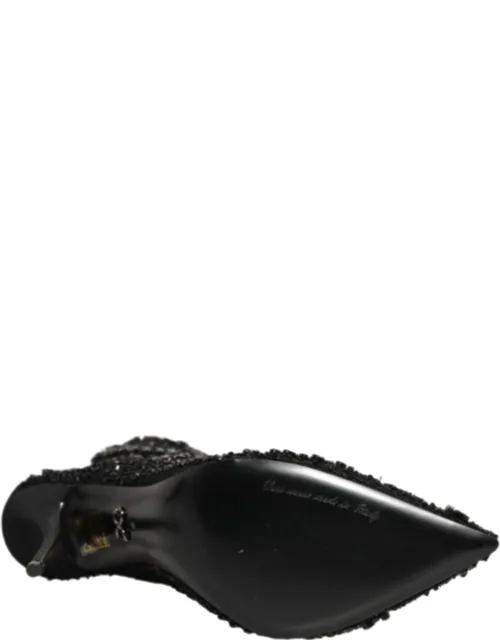 Embellished Mesh Ankle Boots