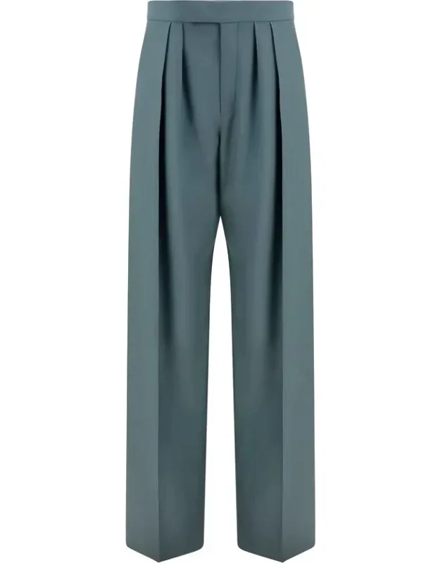 Bicolor Wool Dress Pants