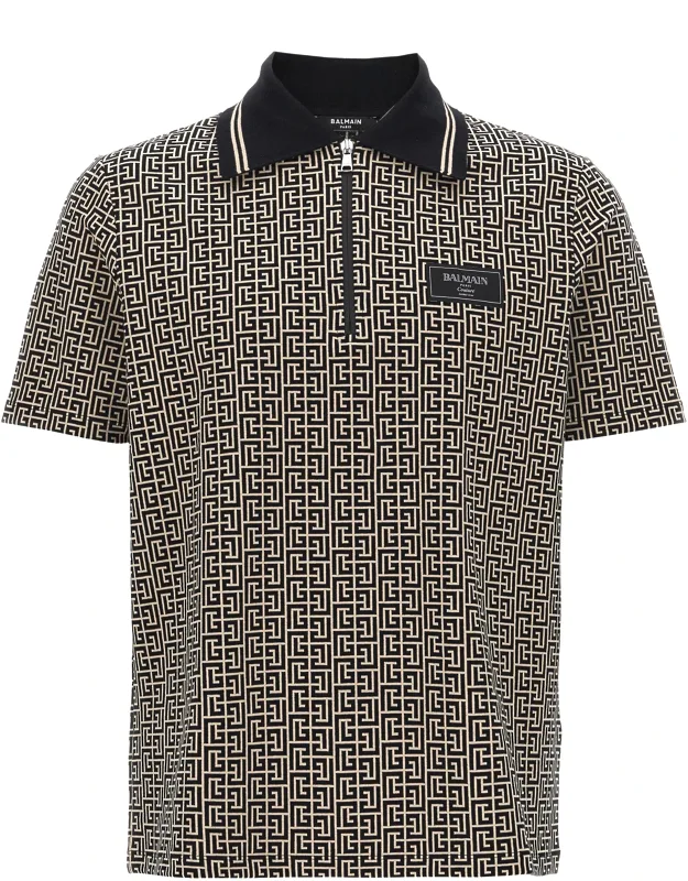 Bicolor Cotton Polo Shirt