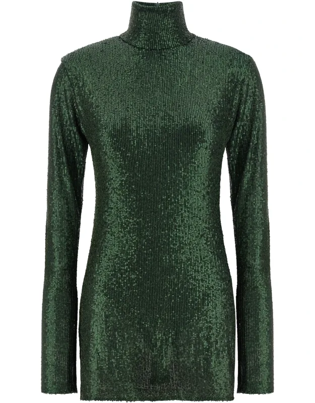 Bicolor Polyester Short Dress