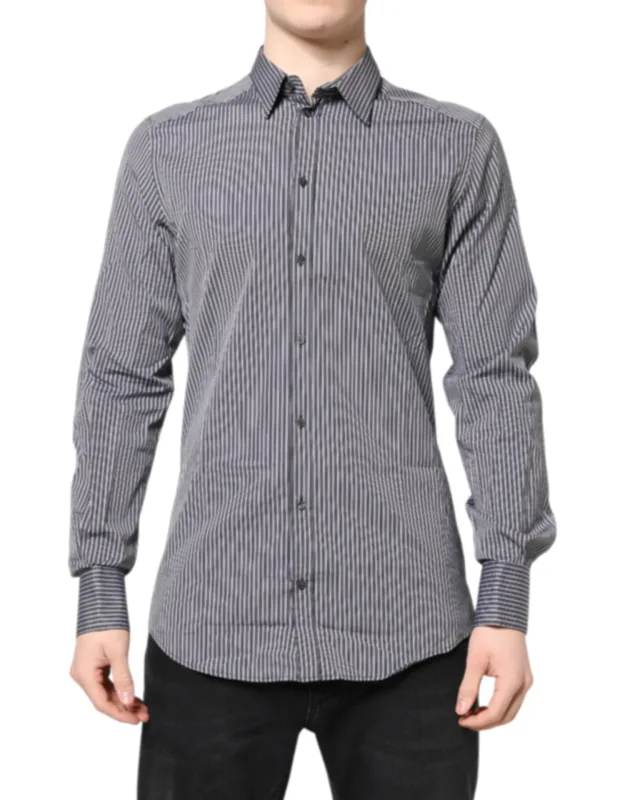 Striped Gold Formal Dress Shirt