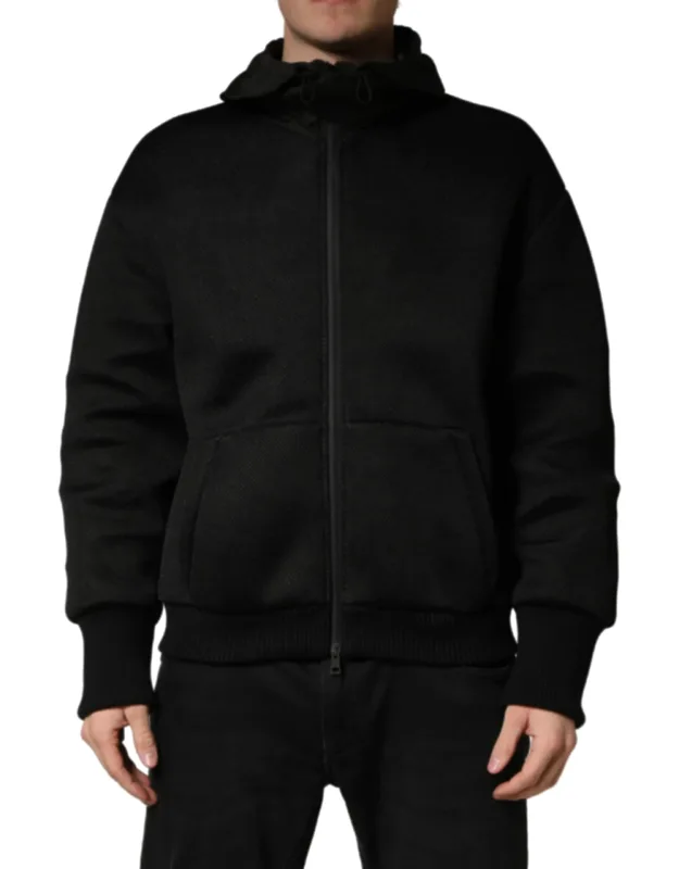 Hooded Full Zip Bomber Jacket