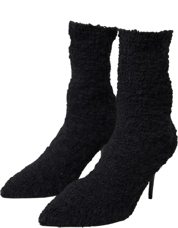 Stiletto Heels Mid Calf Boots
