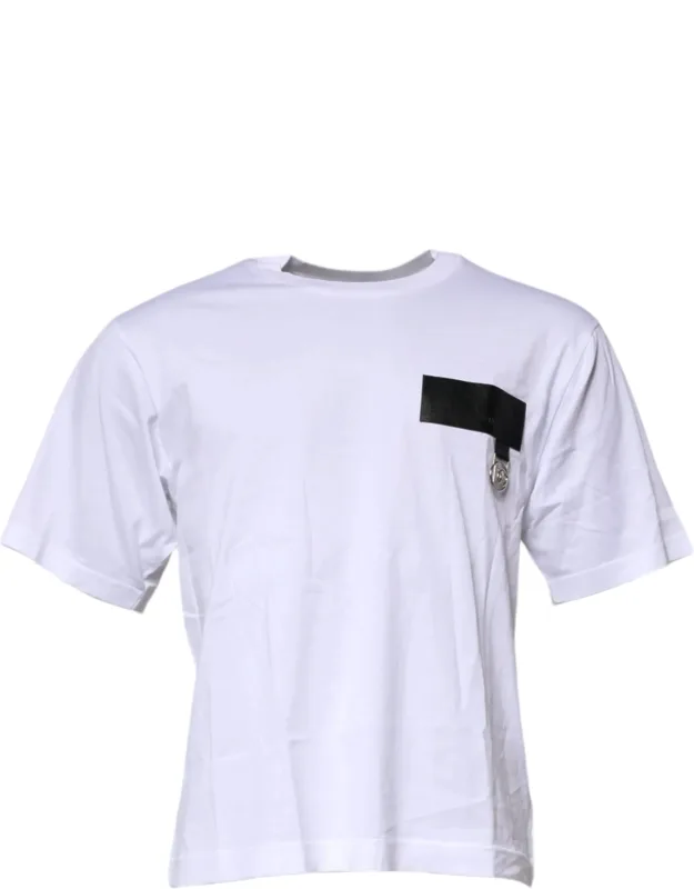 Logo Patch Cotton Crew Neck T-shirt