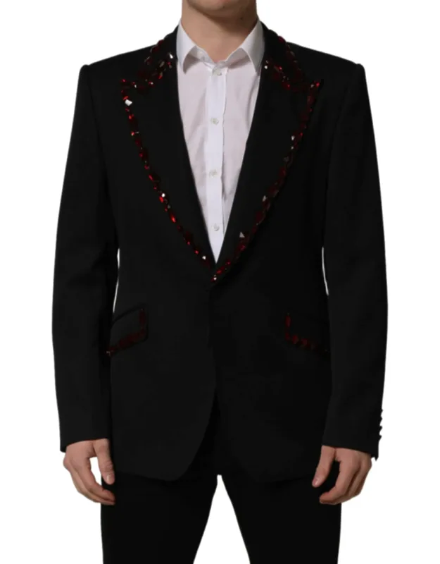 Crystal Embellished Coat Blazer Jacket