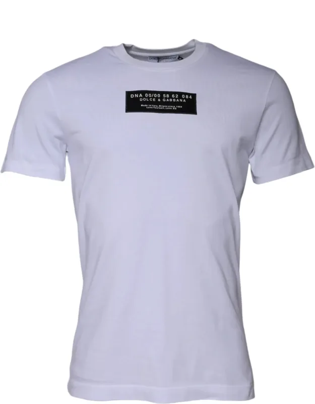 Logo Print Cotton Crew Neck T-shirt