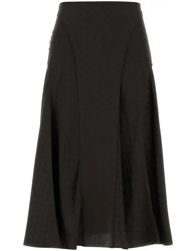 Embroidered Silk Skirt