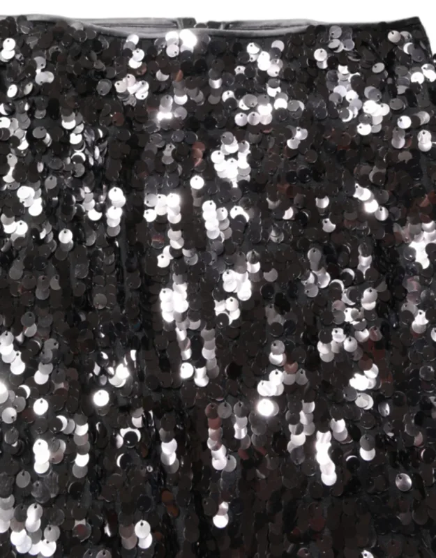 Sequinned Embellished Pencilcut Skirt